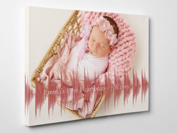 Baby Heartbeat Soundwave with Photo - Image 2