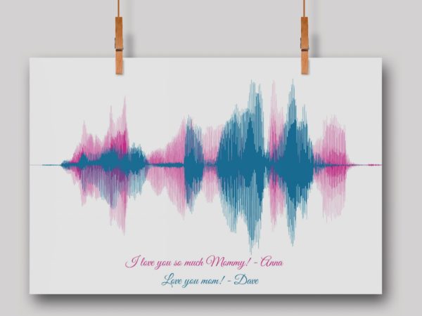 I Love You Mommy Soundwave Art - Image 2