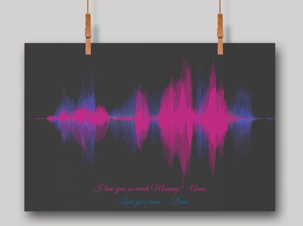 I Love You Mommy Soundwave Art - Image 3