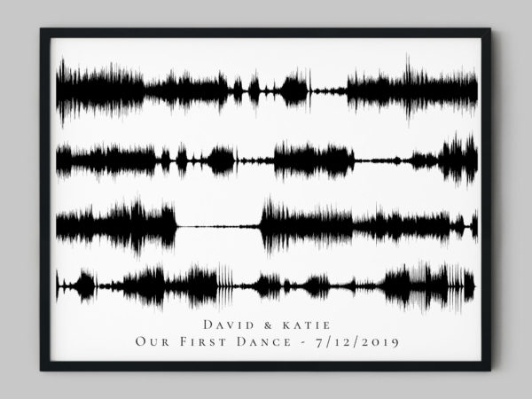 Favorite Song Sound Wave Art - 4 Lines