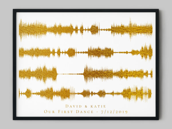 Favorite Song Sound Wave Art - 4 Lines - Image 2