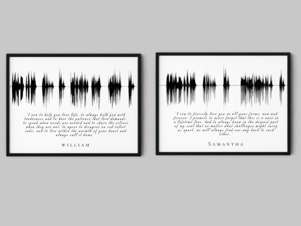 His & Her Wedding Vows Soundwave with Lyrics