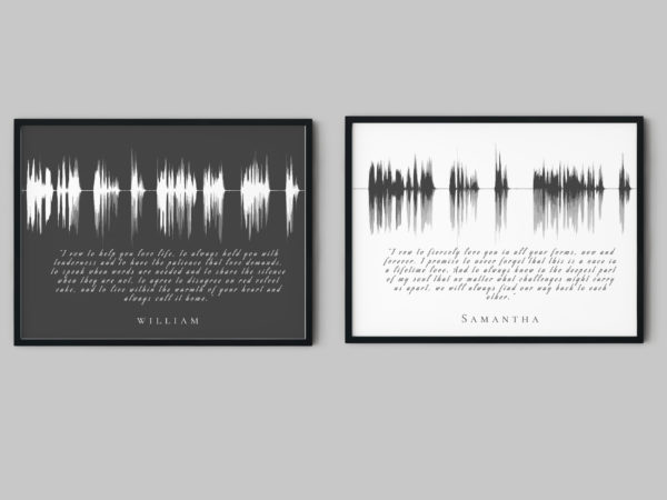 His & Her Wedding Vows Soundwave with Lyrics - Image 2